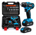 Taladro Percutor Portátil 2 Baterías 48v +23 Accesorios Kit